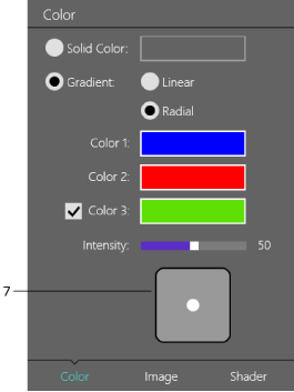 Radial gradient