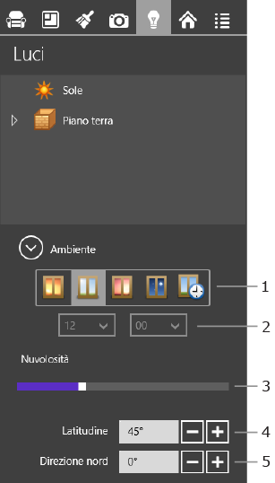 Impostazioni ambiente