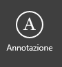 Strumento Annotazione testo