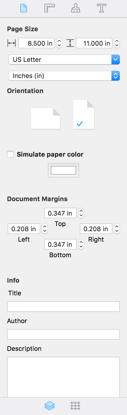 Document properties